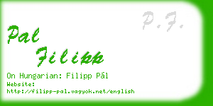 pal filipp business card